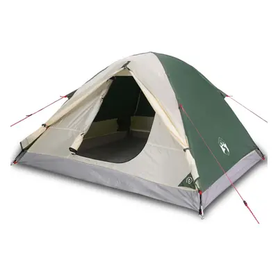 vidaXL Camping Tent Dome 3-Person Lightweight Tent Dome Tent Green Waterproof