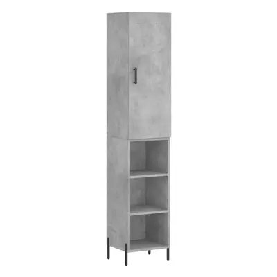 vidaXL Highboard Sideboard Cupboard Side Cabinet Concrete Grey Engineered Wood