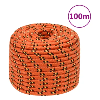 (orange, mm/ m) Marine Rope Dock Coil Boat Line Polypropylene Rope Multi Sizes Multi Colours