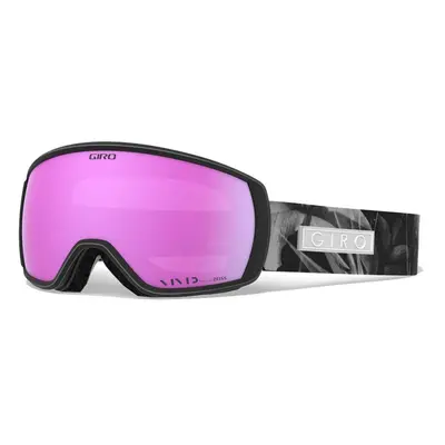 GIRO FACET WOMEN'S SNOW GOGGLE 2021: WHITE IRIDESCENT - VIVID PINK LENSES MEDIUM FRAME