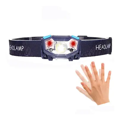 LED Modes Headlamp 950mAh Battery USB Interface Motion Sensor LED Headlamp