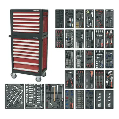 PREMIUM Drawer Topchest & Rollcab Bundle - Piece Tool Kit - Heavy Duty