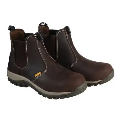 (8 (Adults')) DeWalt DEWRADIAL10B Radial Safety Brown Boots UK Euro