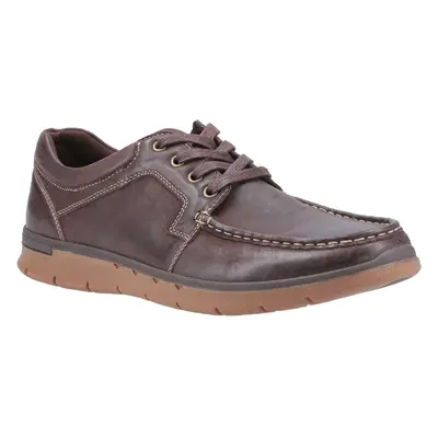 (11 UK, Brown) Hush Puppies Mens Dudley Lace Up Leather Shoe