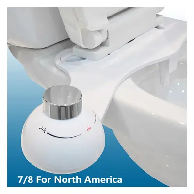 (North AMerica) Ultra Thin Non-Electric Bidet Toilet Seat Dual Nozzle Sprayer