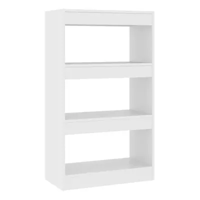 (white) vidaXL Book Cabinet/Room Divider Chipboard Home Room Partition Multi Colours