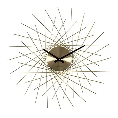 Acctim 'Lohne' Design Spoke Style Metal Wall Clock In Brass Finish 49cm