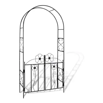 vidaXL Garden Arch Door Climbing Plants Outdoor Patio Arbour Pergola Archway