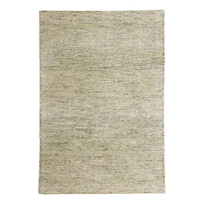 (Green , 80x150cm ) Plain Pastel 100% Wool Rugs Eco friendly Handmade