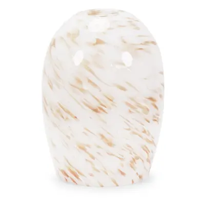 ValueLights India White Confetti Glass Easy Fit Lamp Shade with Bulb