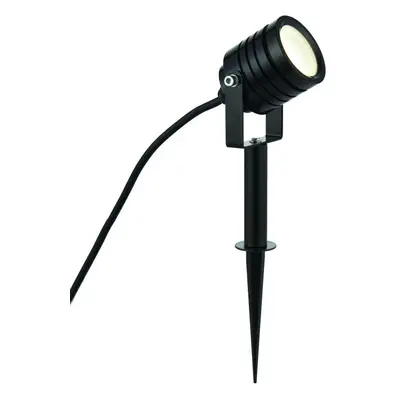 IP65 Outdoor Ground Spike Lamp Wall & Sign Light 4W Cool White LED Matt Black