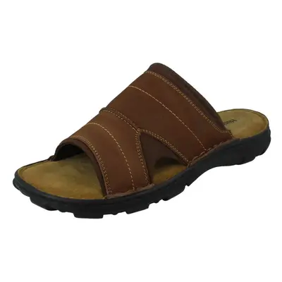 (Brown, UK 7) Mens Hush Puppies Casual Sandals Avery