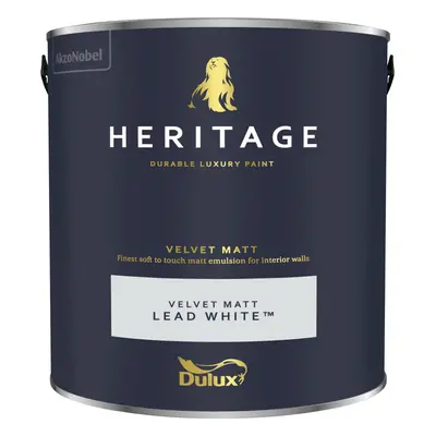 (Lead White) Dulux Heritage Velvet Matt 125ml Tester Pot