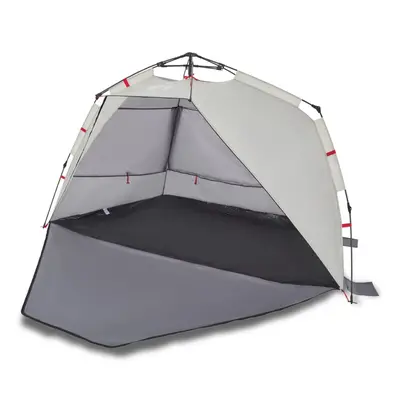 (Grey, x x cm) vidaXL Beach Tent Lightweight Tent Patio Camping Tent Quick Release Waterproof