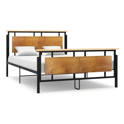 vidaXL Bed Frame Metal 140x200 cm Bedroom Furniture Bed BaseBedstead Bed Set