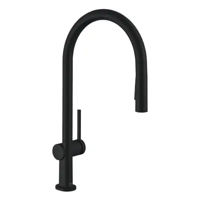 Hansgrohe Talis Kitchen Mixer Tap Single Lever Modern Black Pull Out Spout