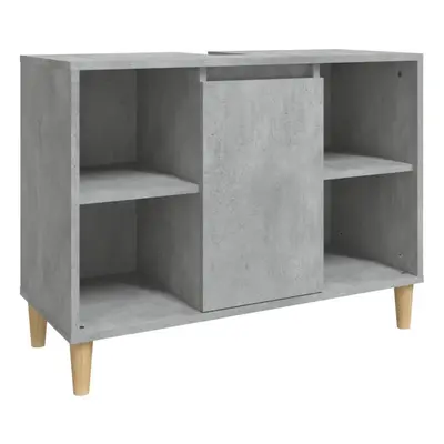 (concrete grey) vidaXL Sink Cabinet Vanity Unit Storage Under Sink Cabinet Engineered Wood