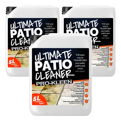 (3) Pro-Kleen Ultimate Patio and Driveway Cleaner 5L