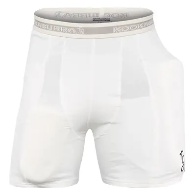 (S, White) Kookaburra Mens Protective Padded Shorts