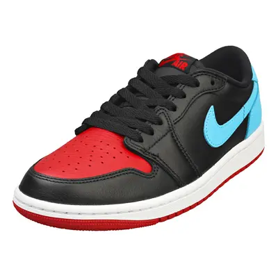 (6) Nike Air Jordan Retro Low Og Womens Fashion Trainers in Black Blue Red