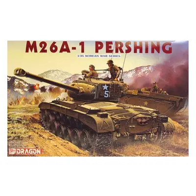 Dragon M26A-1 Pershing Tank 1:35 Plastic Model Tank Kit