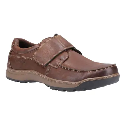 (9 (Adults')) Hush Puppies casper leather mens casual shoes brown UK Size