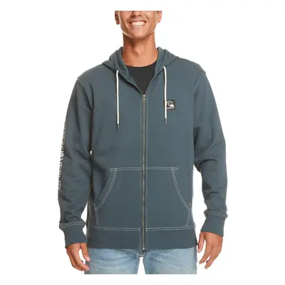 (M, Midnight Navy) Quiksilver Mens the Original Full Zip Hooded Sweatshirt Hoody Hoodie