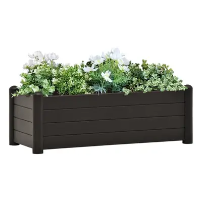 Garden Raised Bed PP Anthracite 100x43x35 cm