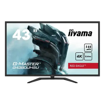 iiyama G-MASTER Red Eagle G4380UHSU-B1 - LED monitor - 43" (42.5" viewable) - x 4K UHD (2160p) @