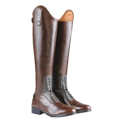 (5 UK Wide Regular, Brown) Dublin Womens/Ladies Galtymore Tall Leather Field Boots