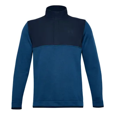 (S, Academy/Graphite Blue) Under Armour Mens Storm SF 1/2 Snap Strech Water Repellent Golf Sweat