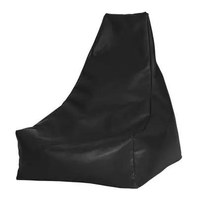 (Manhattan Black) PU Leather GPod Bean Bag with Beans Filling