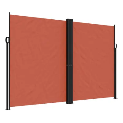 (terracotta, x cm) vidaXL Retractable Side Awning Outdoor Privacy Screen Shade Red 180x600 cm