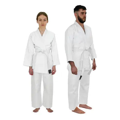 White Junior Judo Gi Suit - 120cm Years - Wrap Around Full Set & Belt