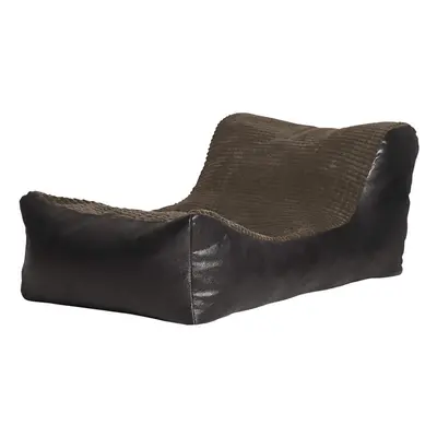 (Charcoal, Black) Large Comfortable Fabric Lounger Bean Bag