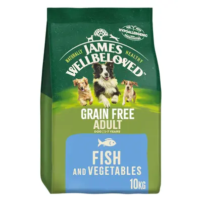 James Wellbeloved Grain Free Adult Fish and Vegetables kg Bag, Hypoallergenic Dry Dog Food