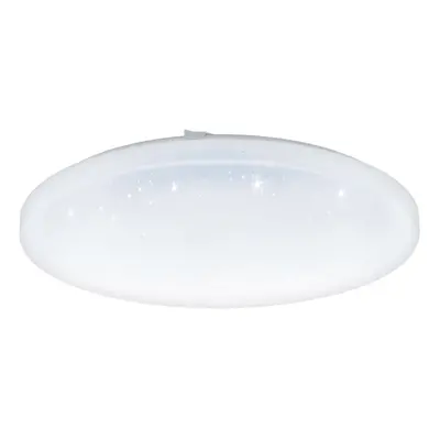 Wall Flush Ceiling Light White Shade White Plastic Crystal Effect LED 33.5W