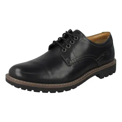 (UK 10, Black) Mens Clarks Formal Lace Up Shoes Montacute Hall - G Fit