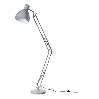 Large Modern Angled Design Floor Lamp in a Cool Grey Finish