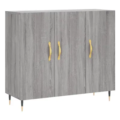 (grey sonoma) vidaXL Sideboard Storage Cabinet Side Cabinet Cupboard White Engineered Wood