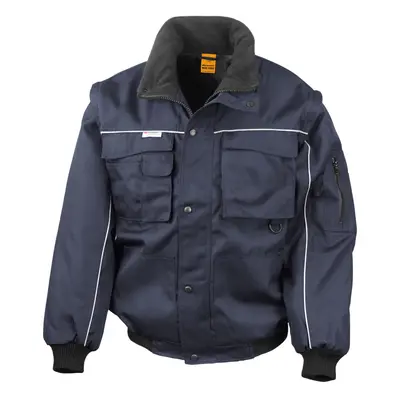 (XL, Navy) WORK-GUARD by Result Mens Heavy Duty Jacket