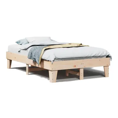 vidaXL Bed Frame without Mattress Bed Base 135x190 cm Double Solid Wood Pine