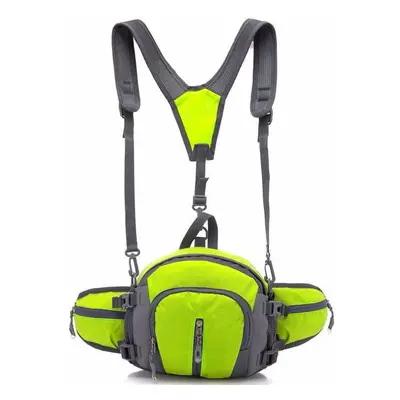 (Green) 5-in-1 Cycling Waist Bag Multi-function Breathable Bike Backpack Camping Climbing Runnin