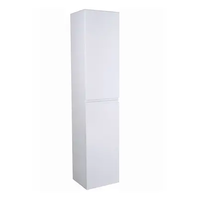 NRG 1600mm White Wall Mounted Right Hand Tall Bathroom Storage Unit