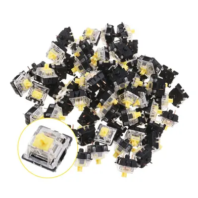 120PCS Pack 3Pin Linear Yellow Switch Keyboard Switch for Mechanical Gaming Keyboard