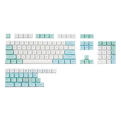 133 Keys Ice Crystal PBT Keycap Set XDA Profile Sublimation English Custom Keycaps for Mechanica