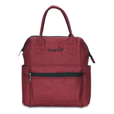 (Burgundy) Multifunctional Mommy Bag Excellent Water Resistance Nappy Backpack