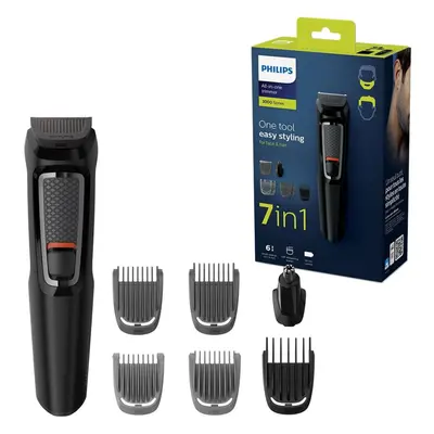 Philips in1 All-In-One Trimmer, Series Grooming Kit for Beard & Hair with Attachments, Including