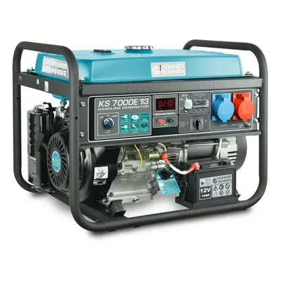 Outdoor Petrol Generator KS 7000E-1/3 max power of 5500W 400V/230V