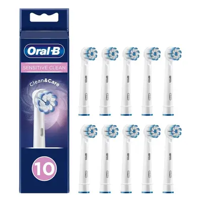 Oral-B Sensitive Clean Replacement Toothbrush Head, Pack of Counts, Mailbox Sized Pack